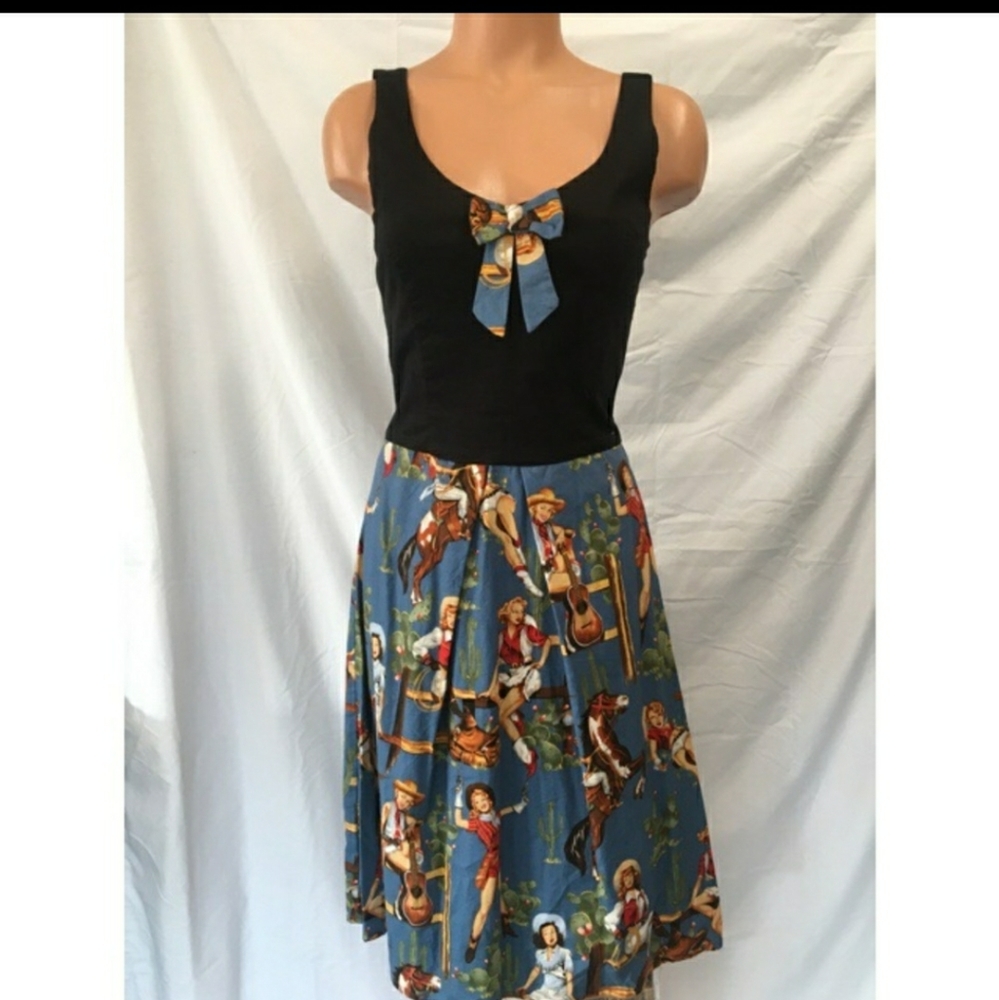 Rock Steady Pinup Cowgirl Dress
